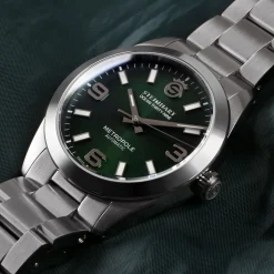 Steinhart Watches Duikhorloges 39 Mm^Oceaan 39 Metropole Zonnestraalgroen