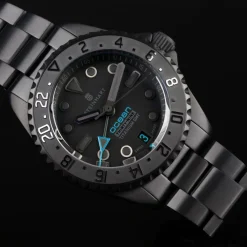 Steinhart Watches Duikhorloges 39 Mm^Oceaan 39 Titanium Gmt Phantom Blue