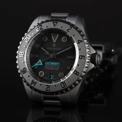 Steinhart Watches Duikhorloges 39 Mm^Oceaan 39 Titanium Gmt Phantom Blue