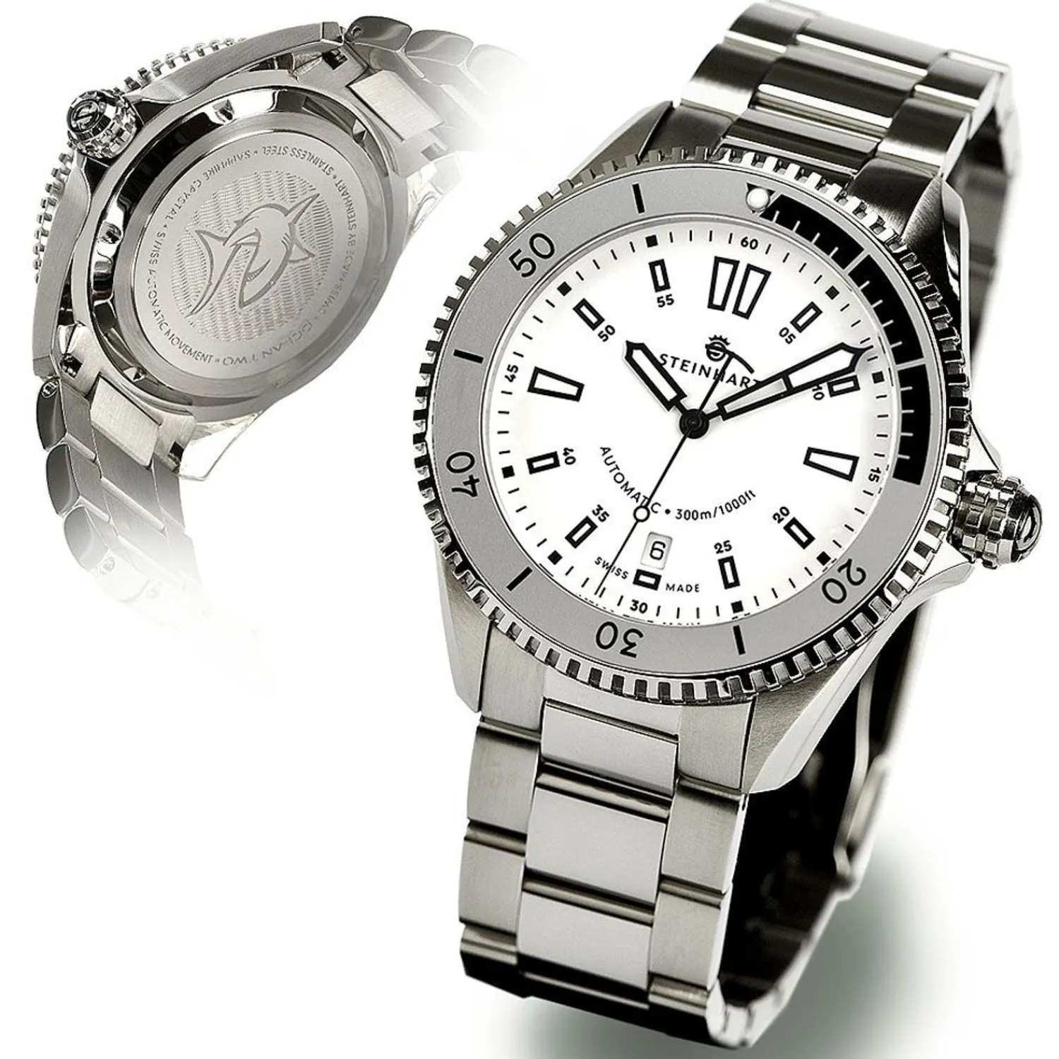 Steinhart Watches Duikhorloges 42 Mm^Oceaan 2 Wit