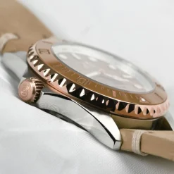 Steinhart Watches Dameshorloges^Ocean 39 Beige Keramiek Duikhorloge