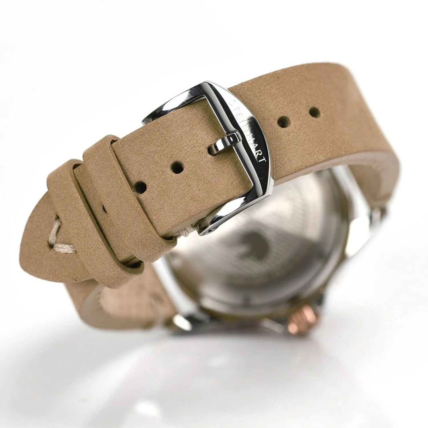 Steinhart Watches Dameshorloges^Ocean 39 Beige Keramiek Duikhorloge
