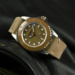 Steinhart Watches Duikhorloges 39 Mm^Ocean 39 Beige Keramiek Duikhorloge