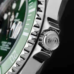 Steinhart Watches Duikhorloges 39 Mm^Ocean 39 Dubbelgroen Keramiek Premium Duikhorloge