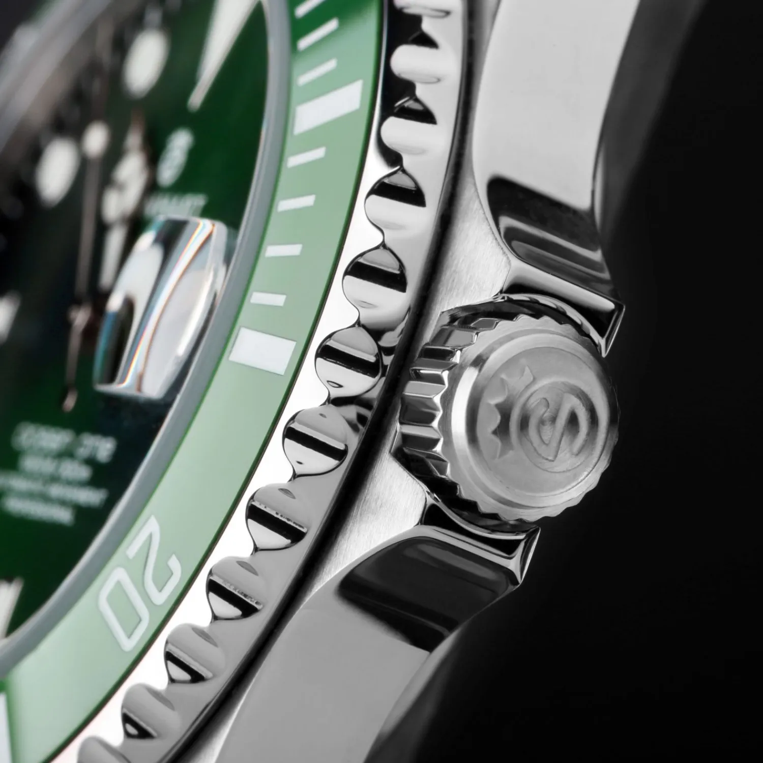 Steinhart Watches Duikhorloges 39 Mm^Ocean 39 Dubbelgroen Keramiek Premium Duikhorloge