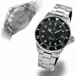 Steinhart Watches Duikhorloges 39 Mm^Ocean 39 Duikhorloge Van Zwart Keramiek