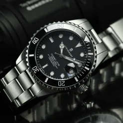 Steinhart Watches Duikhorloges 39 Mm^Ocean 39 Duikhorloge Van Zwart Keramiek