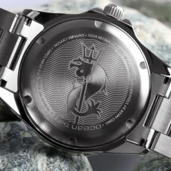 Steinhart Watches Duikhorloges 42 Mm^Ocean 3 Gmt Blauwgrijs Keramiek