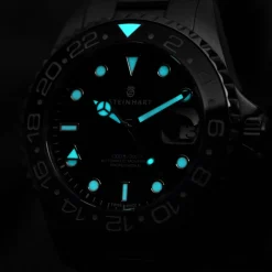 Steinhart Watches Duikhorloges 39 Mm^Ocean 39 Gmt Klassiek Keramiek