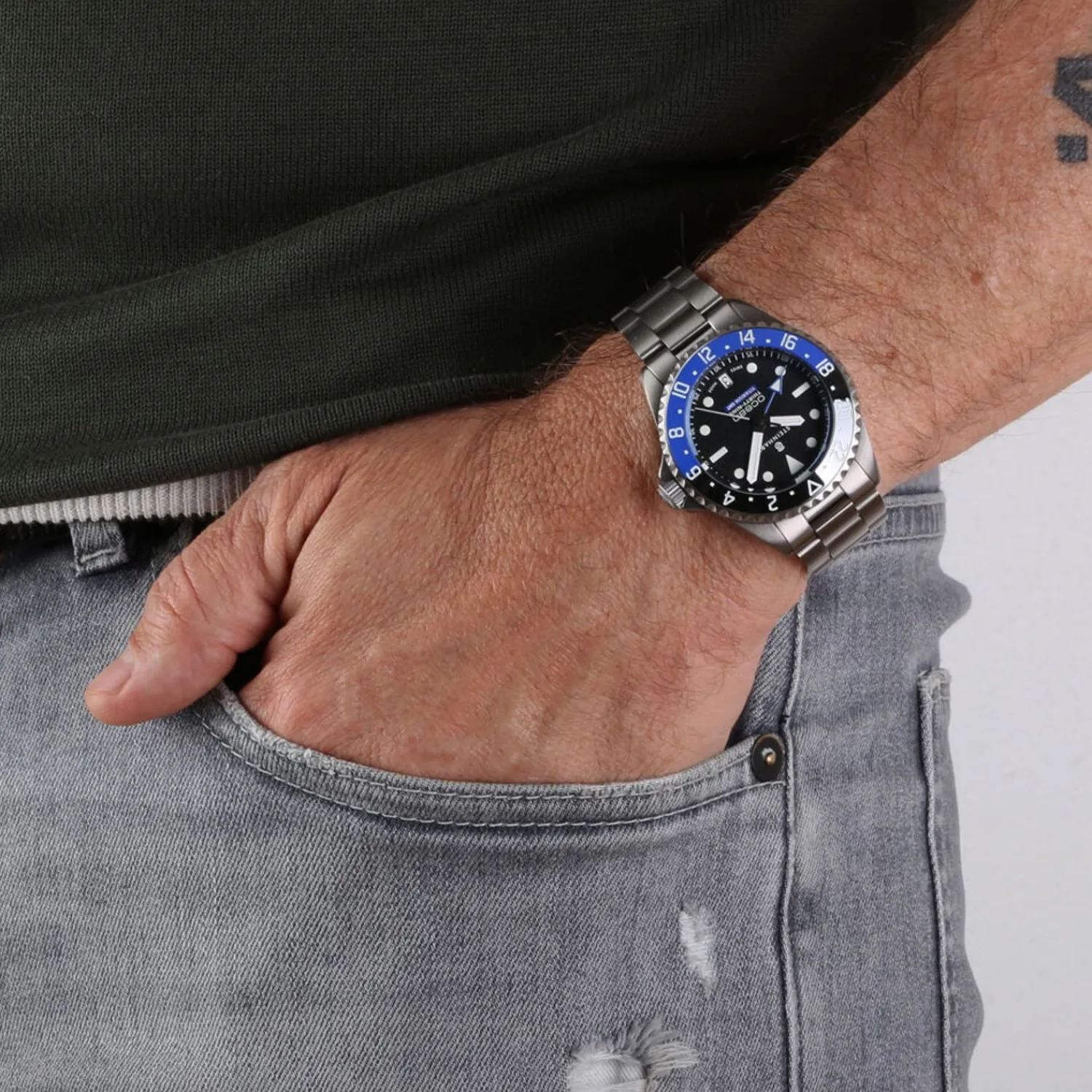 Steinhart Watches Premium Lijn^Ocean 39 Gmt Titan Premium Keramiek