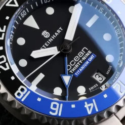 Steinhart Watches Duikhorloges 39 Mm^Ocean 39 Gmt Titan Premium Keramiek