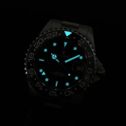 Steinhart Watches Duikhorloges 39 Mm^Ocean 39 Gmt Zwart Keramiek Duikhorloge