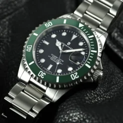 Steinhart Watches Duikhorloges 39 Mm^Ocean 39 Groen Keramiek Duikhorloge