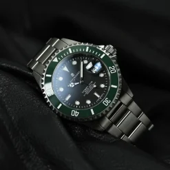 Steinhart Watches Duikhorloges 39 Mm^Ocean 39 Groen Keramiek Duikhorloge