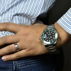 Steinhart Watches Duikhorloges 39 Mm^Ocean 39 Groen Keramiek Duikhorloge