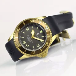 Steinhart Watches Duikhorloges 42 Mm^Ocean One Bronzen Donkerbruin Duikhorloge