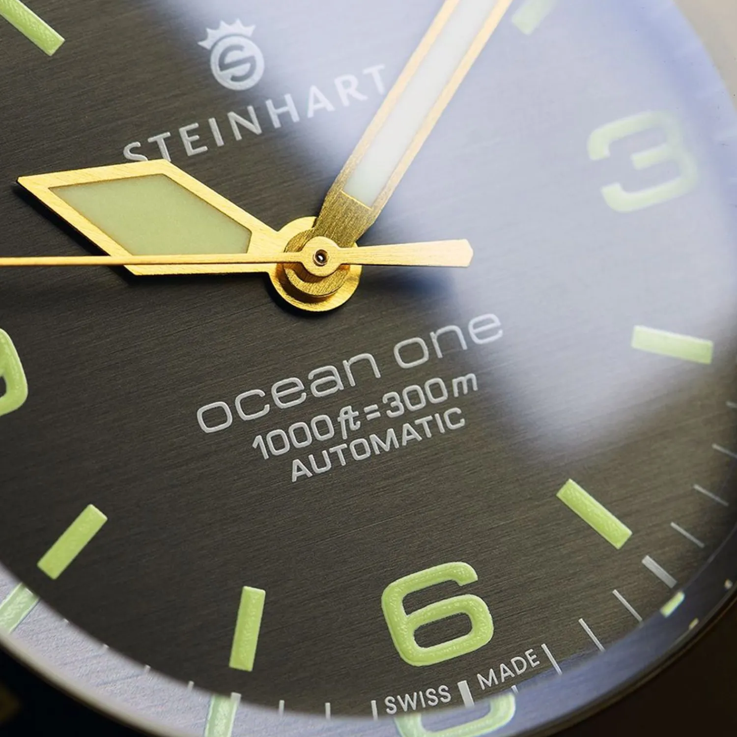 Steinhart Watches Duikhorloges 42 Mm^Ocean One Bronzen Donkerbruin Duikhorloge