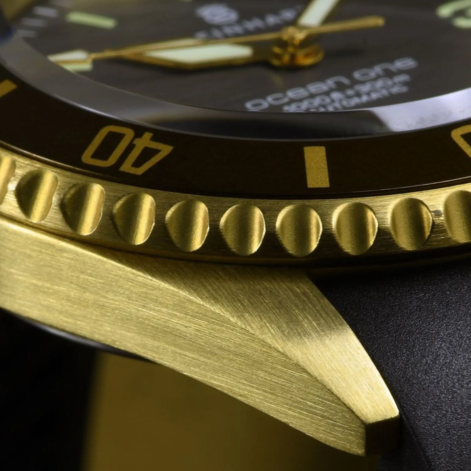 Steinhart Watches Duikhorloges 42 Mm^Ocean One Bronzen Donkerbruin Duikhorloge