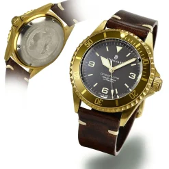Steinhart Watches Duikhorloges 42 Mm^Ocean One Bronzen Lichtbruin Duikhorloge