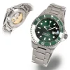 Steinhart Watches Duikhorloges 42 Mm^Ocean One Dubbelgroen Keramiek Premium Duikhorloge