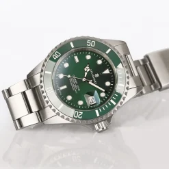 Steinhart Watches Duikhorloges 42 Mm^Ocean One Dubbelgroen Keramiek Premium Duikhorloge