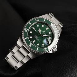 Steinhart Watches Premium Lijn^Ocean One Dubbelgroen Keramiek Premium Duikhorloge