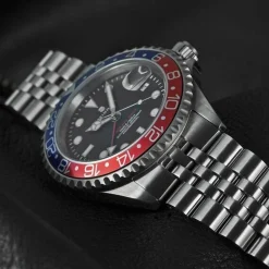 Steinhart Watches Duikhorloges 42 Mm^Ocean One Gmt Blauw-Rood.2 Duikhorloge