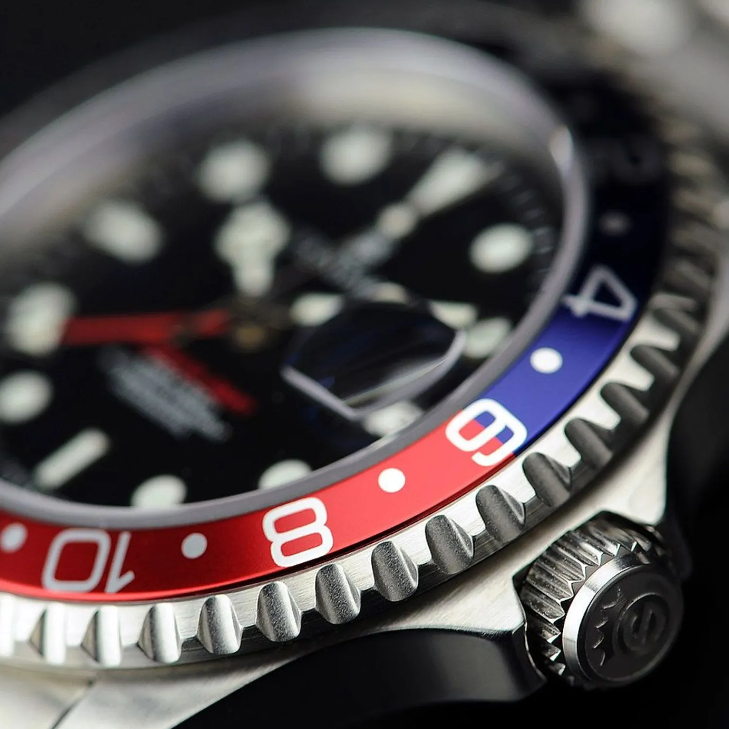 Steinhart Watches Duikhorloges 42 Mm^Ocean One Gmt Blauw-Rood Duikhorloge