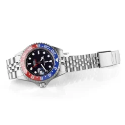 Steinhart Watches Duikhorloges 42 Mm^Ocean One Gmt Blauw-Rood. 2 Keramisch Duikhorloge