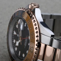 Steinhart Watches Duikhorloges 42 Mm^Ocean One Gmt Tweekleurig Zwart/Kaki Duikhorloge