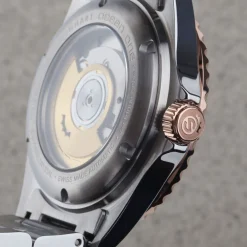 Steinhart Watches Duikhorloges 42 Mm^Ocean One Gmt Tweekleurig Zwart/Kaki Duikhorloge