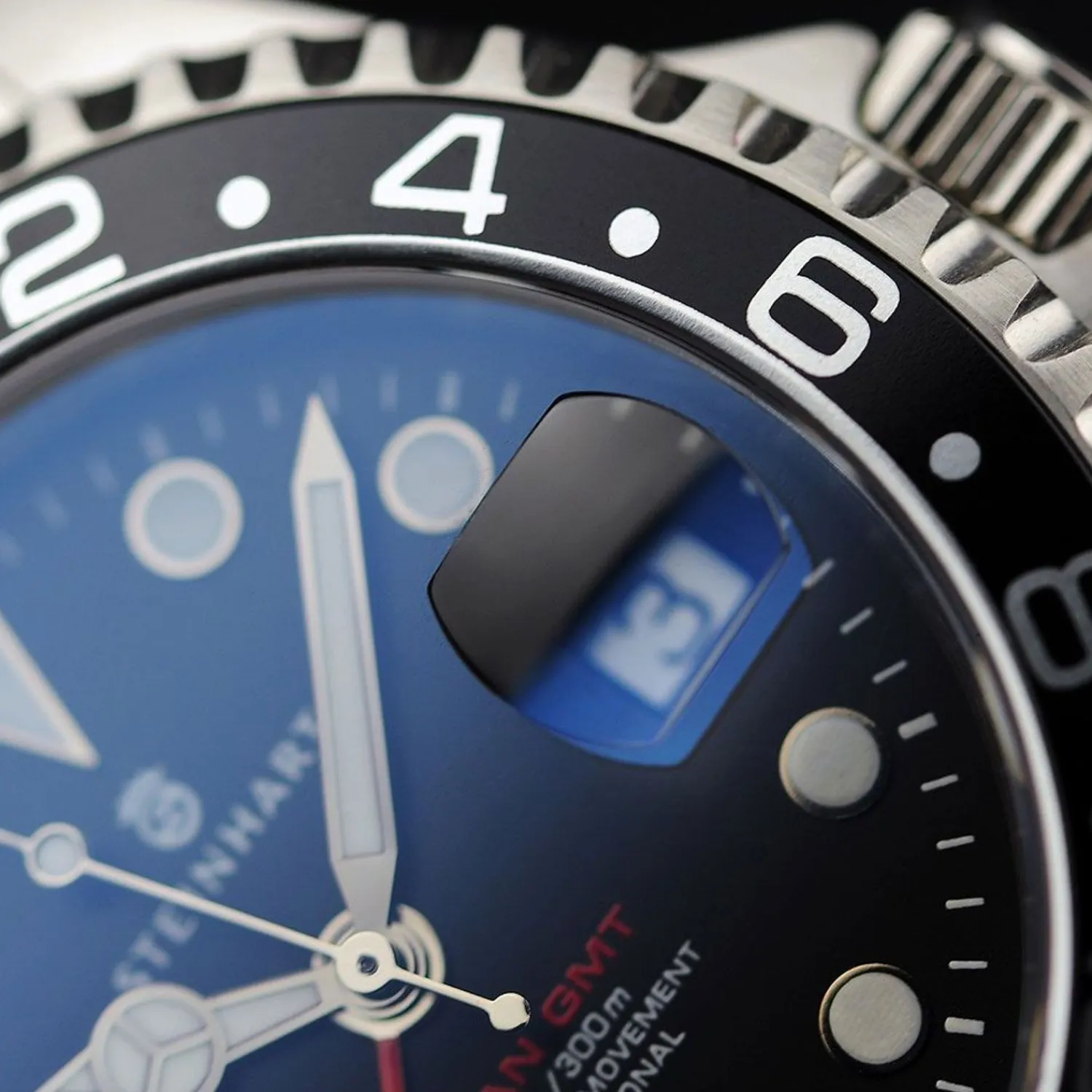 Steinhart Watches Duikhorloges 42 Mm^Ocean One Gmt Zwart Duikhorloge