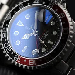 Steinhart Watches Duikhorloges 42 Mm^Ocean One Gmt Zwart-Rood Duikhorloge