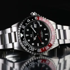 Steinhart Watches Duikhorloges 42 Mm^Ocean One Gmt Zwart-Rood Keramiek Duikhorloge