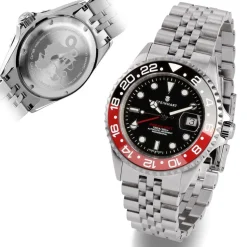 Steinhart Watches Duikhorloges 42 Mm^Ocean One Gmt Zwart-Rood. 2 Keramisch Duikhorloge