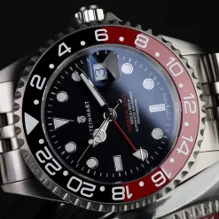 Steinhart Watches Duikhorloges 42 Mm^Ocean One Gmt Zwart-Rood. 2 Keramisch Duikhorloge