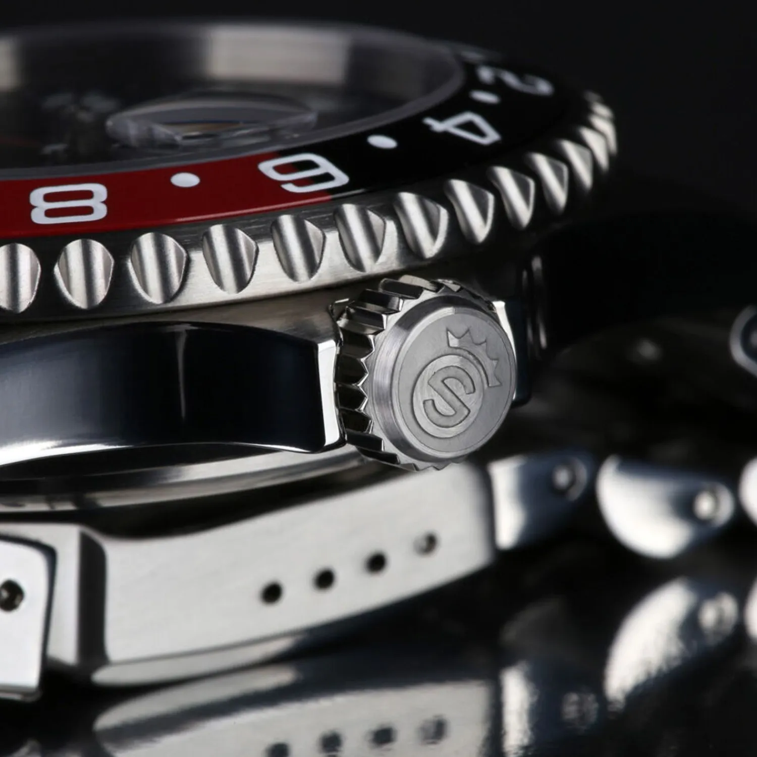 Steinhart Watches Duikhorloges 42 Mm^Ocean One Gmt Zwart-Rood. 2 Keramisch Duikhorloge