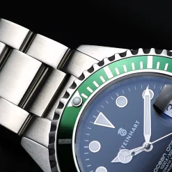 Steinhart Watches Duikhorloges 42 Mm^Ocean One Groen Duikhorloge