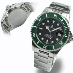 Steinhart Watches Duikhorloges 42 Mm^Ocean One Groen Keramiek Duikhorloge