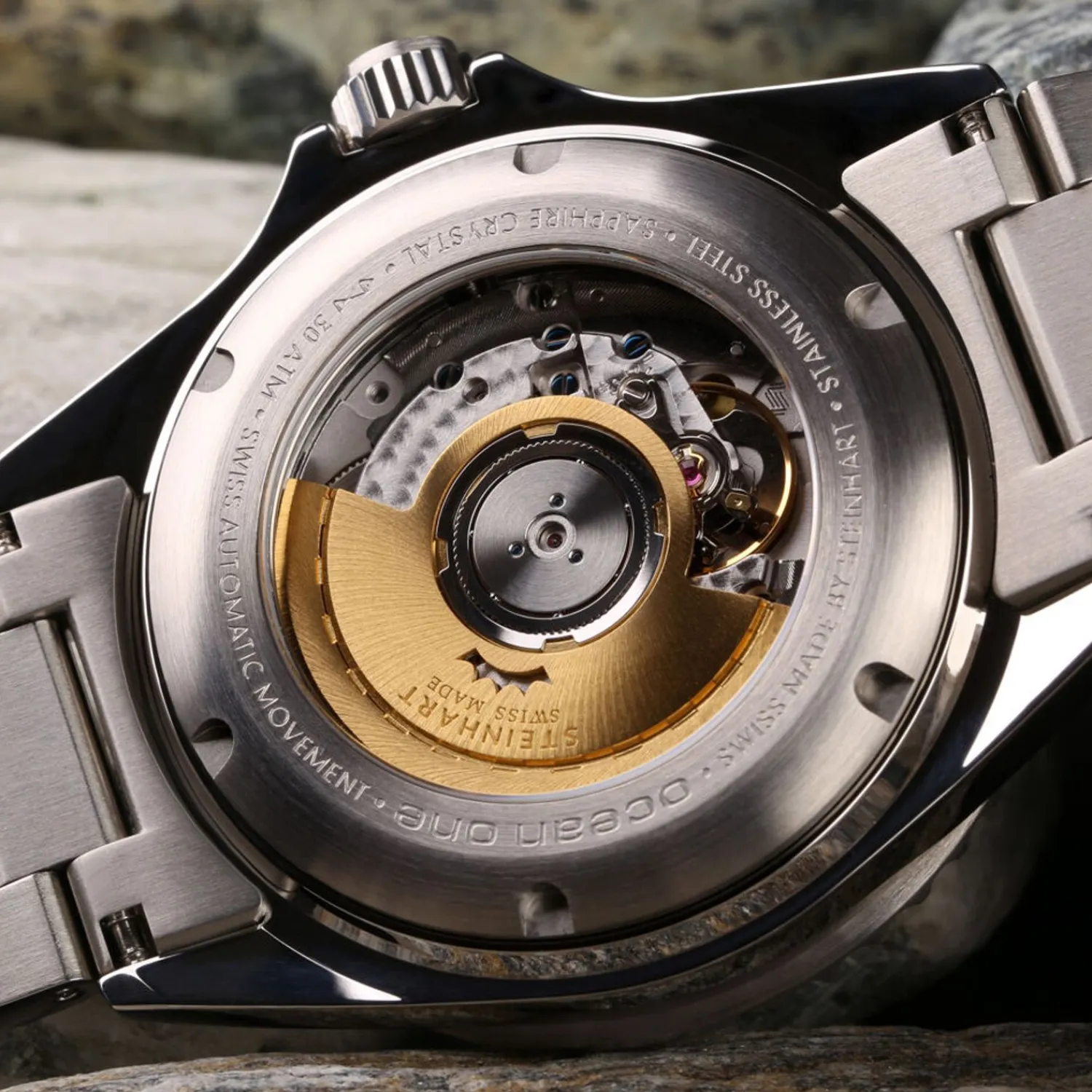 Steinhart Watches Premium Lijn^Ocean One Premium Duikhorloge Van Blauw Keramiek