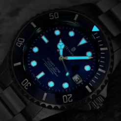 Steinhart Watches Premium Lijn^Ocean One Premium Duikhorloge Van Blauw Keramiek