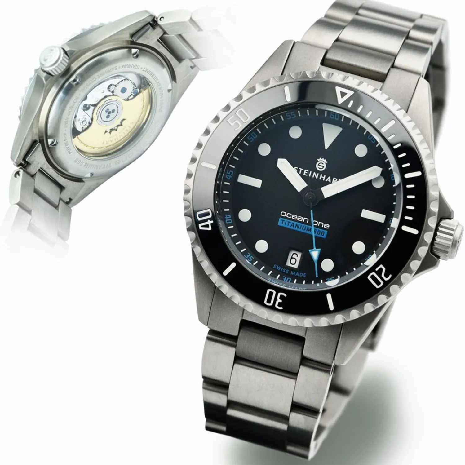 Steinhart Watches Premium Lijn^Ocean One Titanium 500 Premium Keramisch Duikhorloge