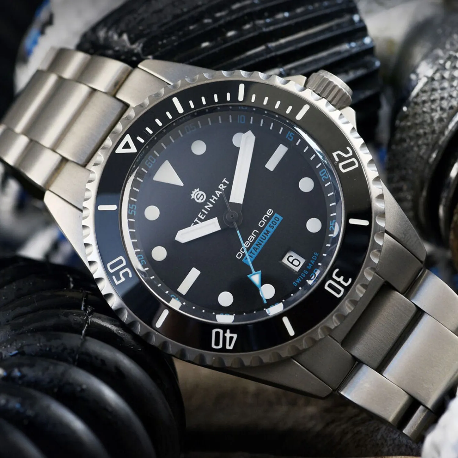 Steinhart Watches Premium Lijn^Ocean One Titanium 500 Premium Keramisch Duikhorloge