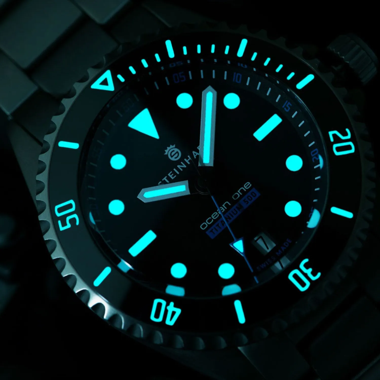Steinhart Watches Duikhorloges 42 Mm^Ocean One Titanium 500 Premium Keramisch Duikhorloge