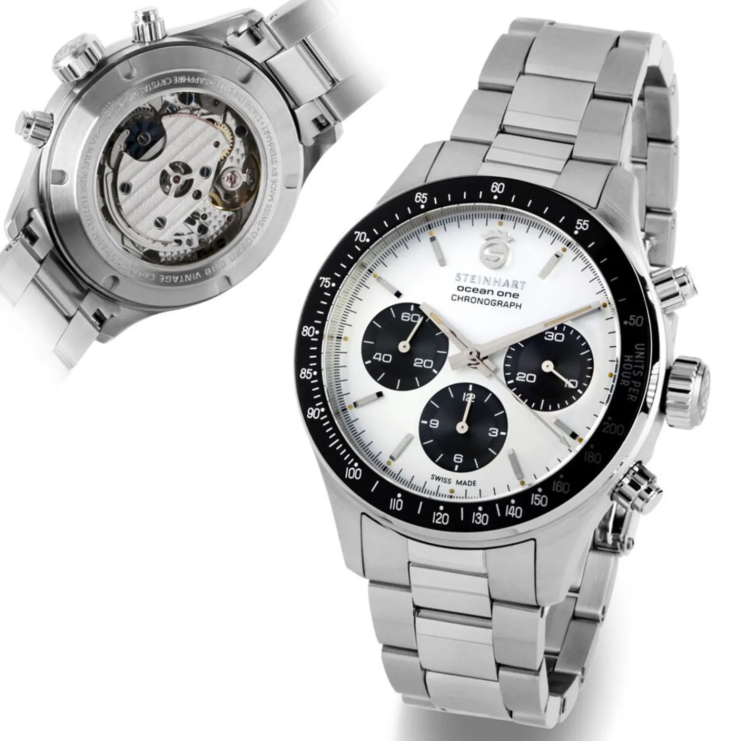 Steinhart Watches Chronografen^Ocean One Vintage Chronograaf Ii Zilver