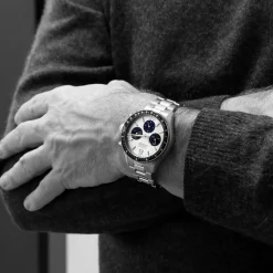 Steinhart Watches Duikhorloges 42 Mm^Ocean One Vintage Chronograaf Ii Zilver