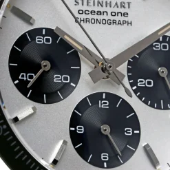 Steinhart Watches Duikhorloges 42 Mm^Ocean One Vintage Chronograaf Ii Zilver