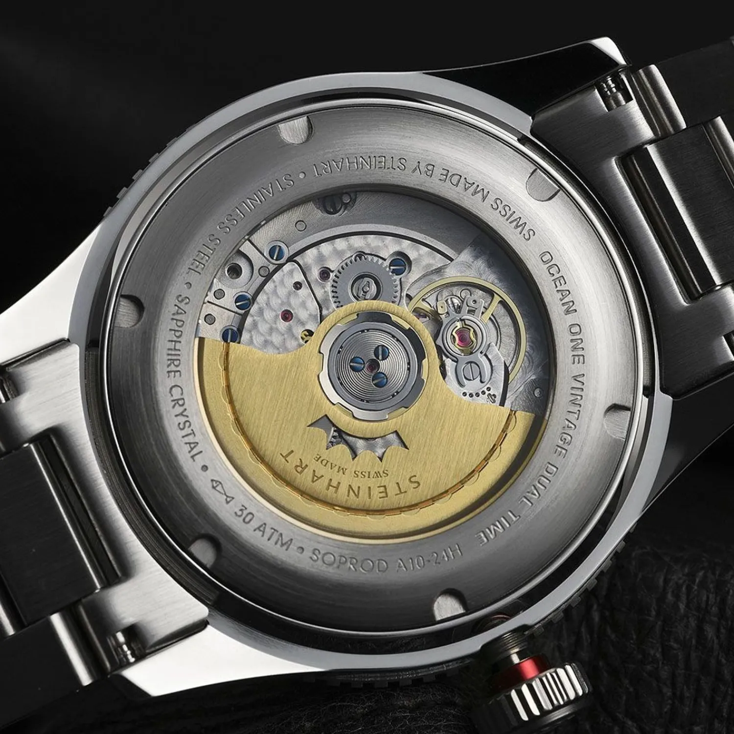 Steinhart Watches Duikhorloges 42 Mm^Ocean One Vintage Dual-Time Premium Duikhorloge