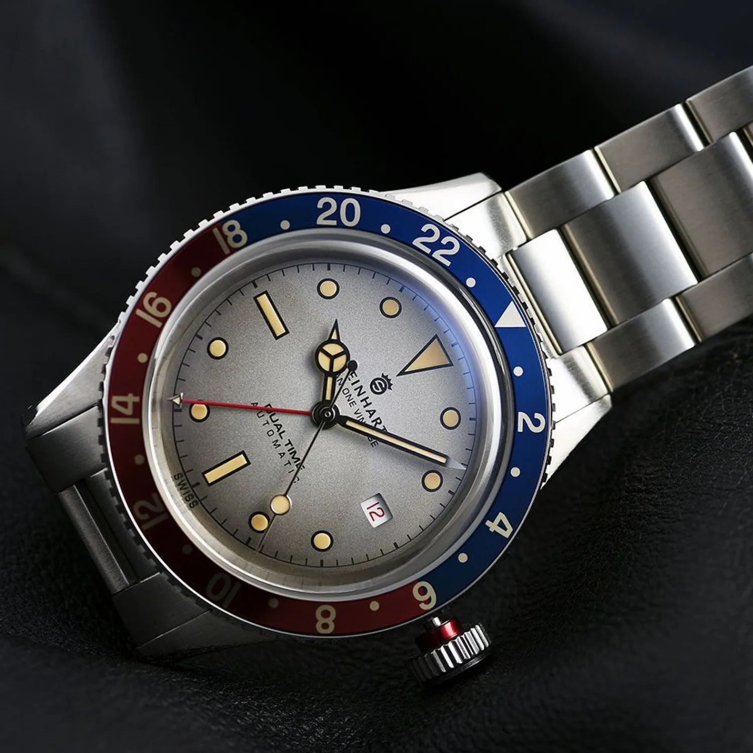 Steinhart Watches Duikhorloges 42 Mm^Ocean One Vintage Dual-Time Premium Duikhorloge