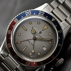 Steinhart Watches Duikhorloges 42 Mm^Ocean One Vintage Dual-Time Premium Duikhorloge